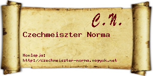 Czechmeiszter Norma névjegykártya